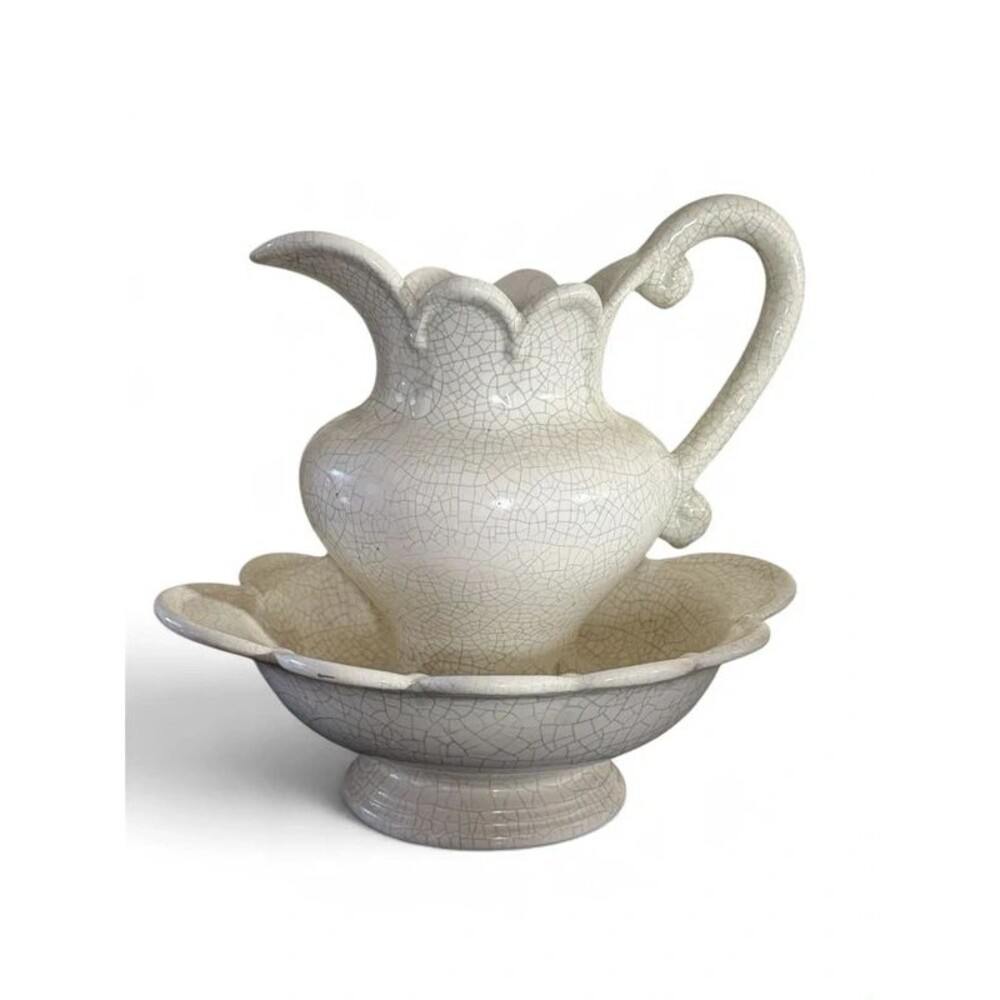 Wash basin and pitcher